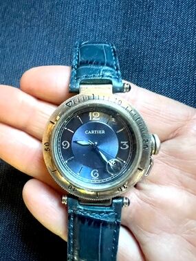 Cartier Pasha  Watch Stainless Steel Swiss Made Automatic Vintage Luxury